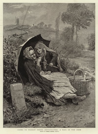 Going to Market under Difficulties, a Nail in the Shoe by Robert Barnes